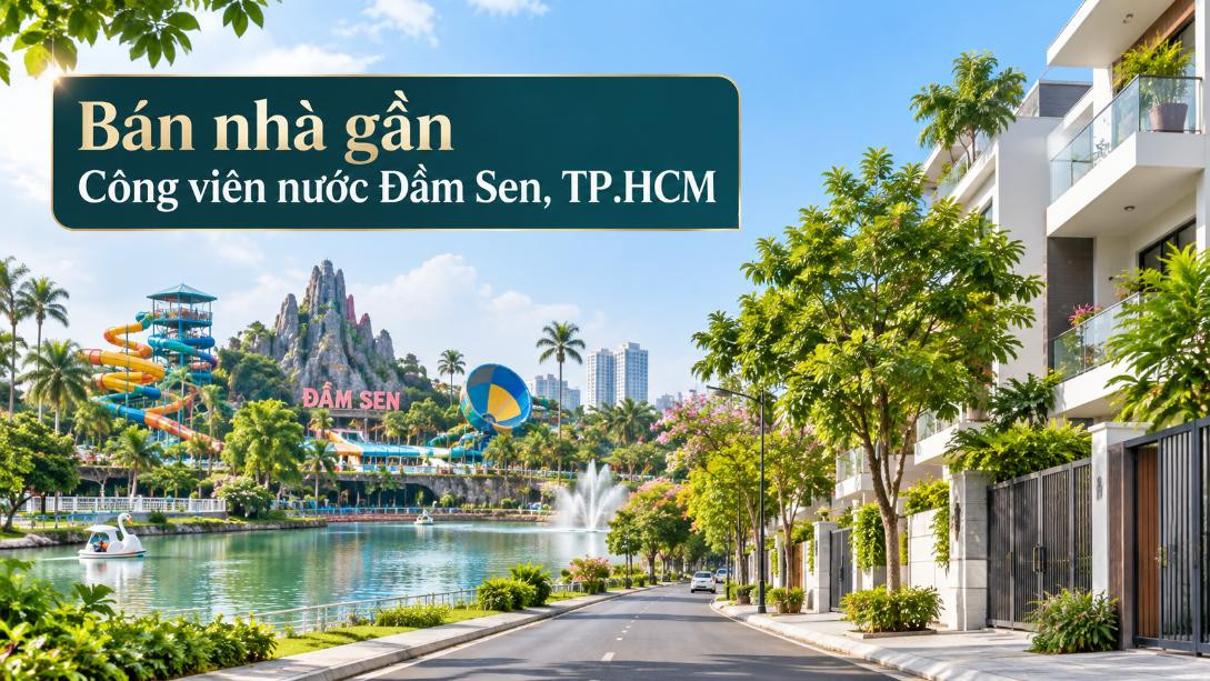 Bán nhà gần Công viên nước Đầm Sen, tiện ích đa dạng
