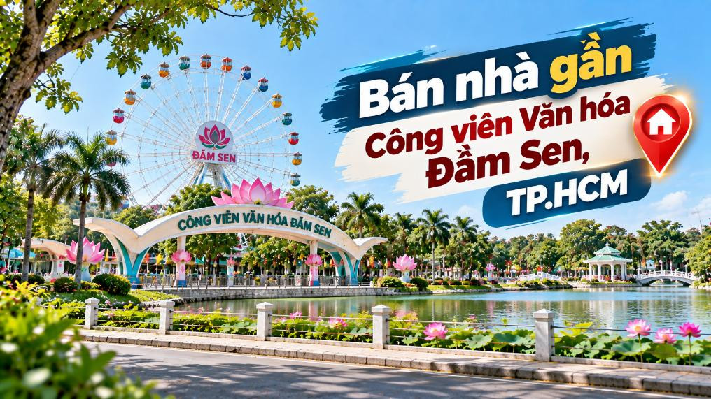 Bán nhà gần Công viên Văn hóa Đầm Sen, tiện ích đa dạng