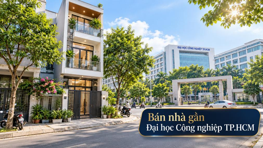 Bán nhà gần Đại học Công nghiệp TP.HCM, dễ ở và cho thuê