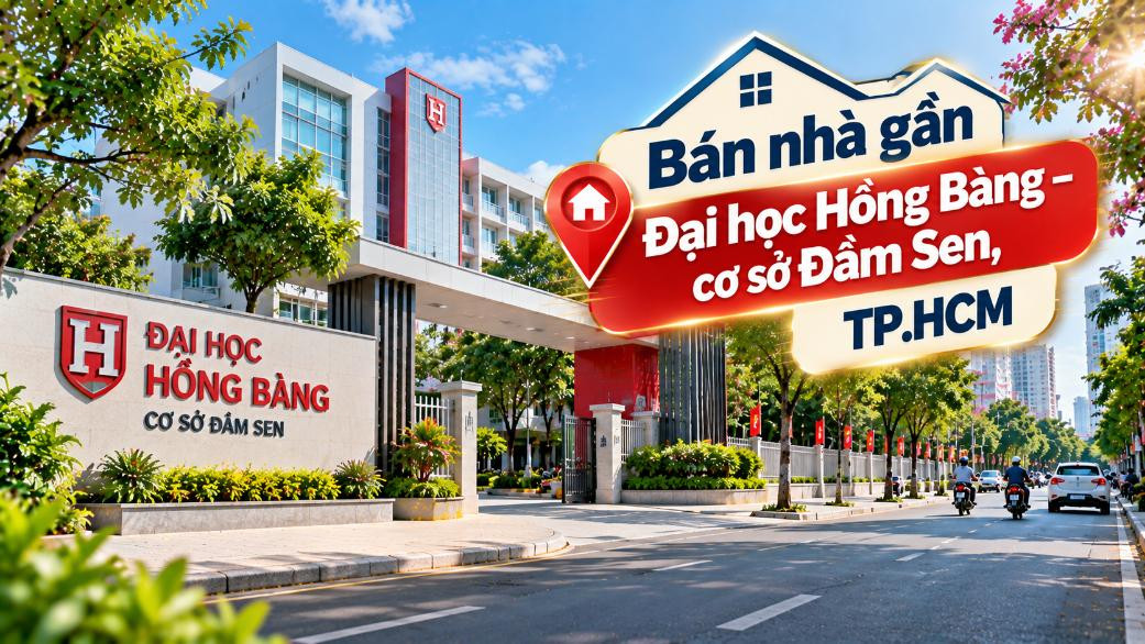 Bán nhà gần Đại học Hồng Bàng khu Đầm Sen, dễ khai thác