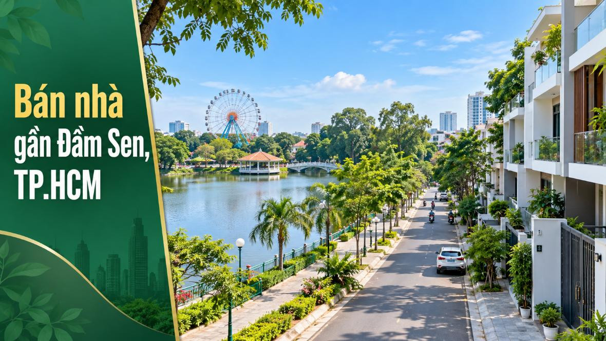 Bán nhà gần Đầm Sen, vị trí thuận tiện tại khu Tây TP.HCM