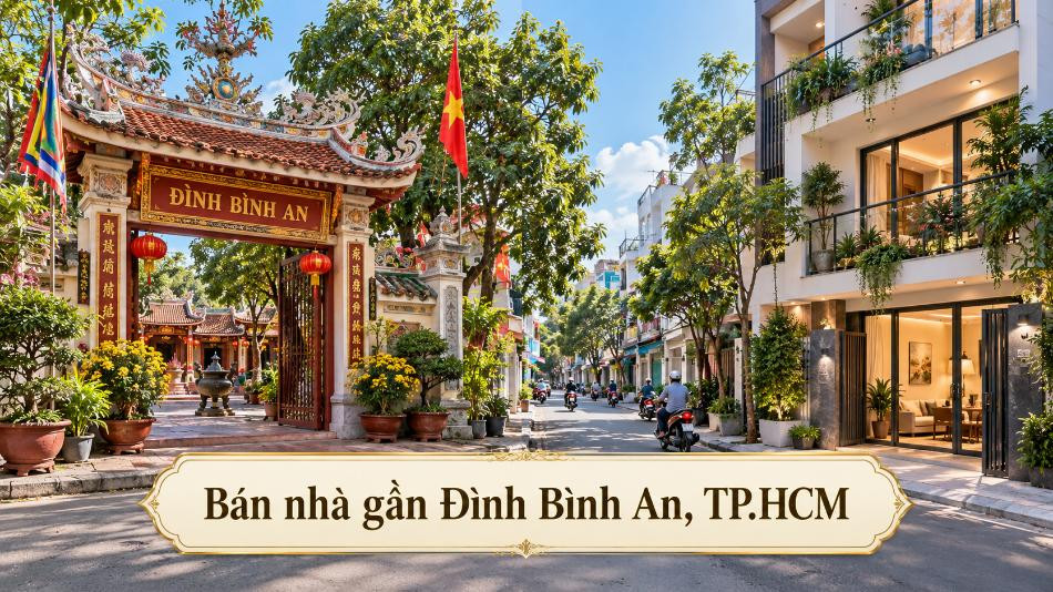 Bán nhà gần Đình Bình An, thuận tiện sinh sống và đi lại