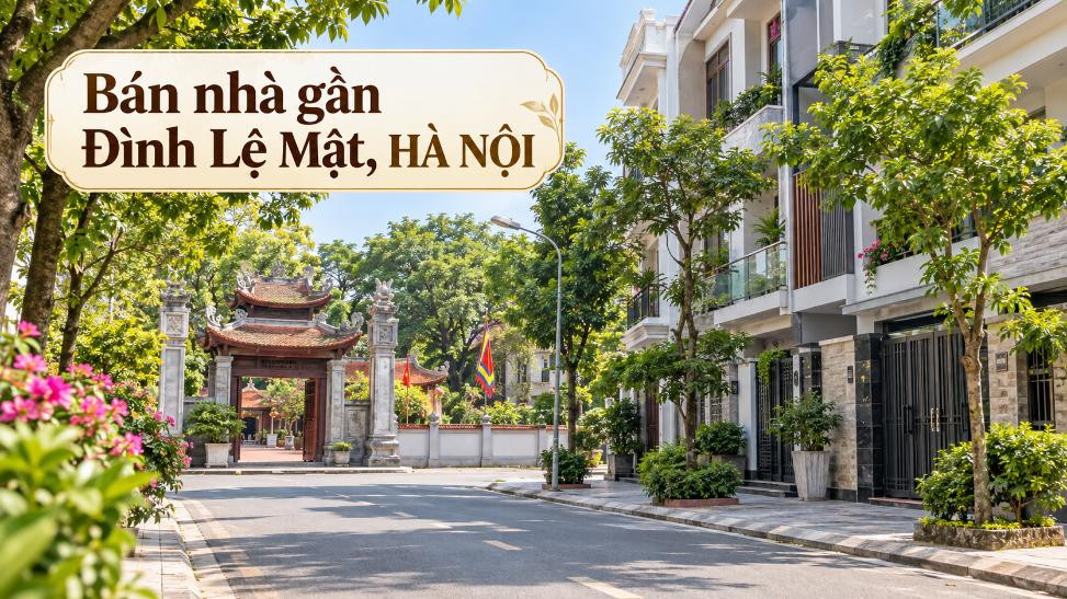 Bán nhà gần Đình Lệ Mật, Long Biên, vị trí thuận tiện