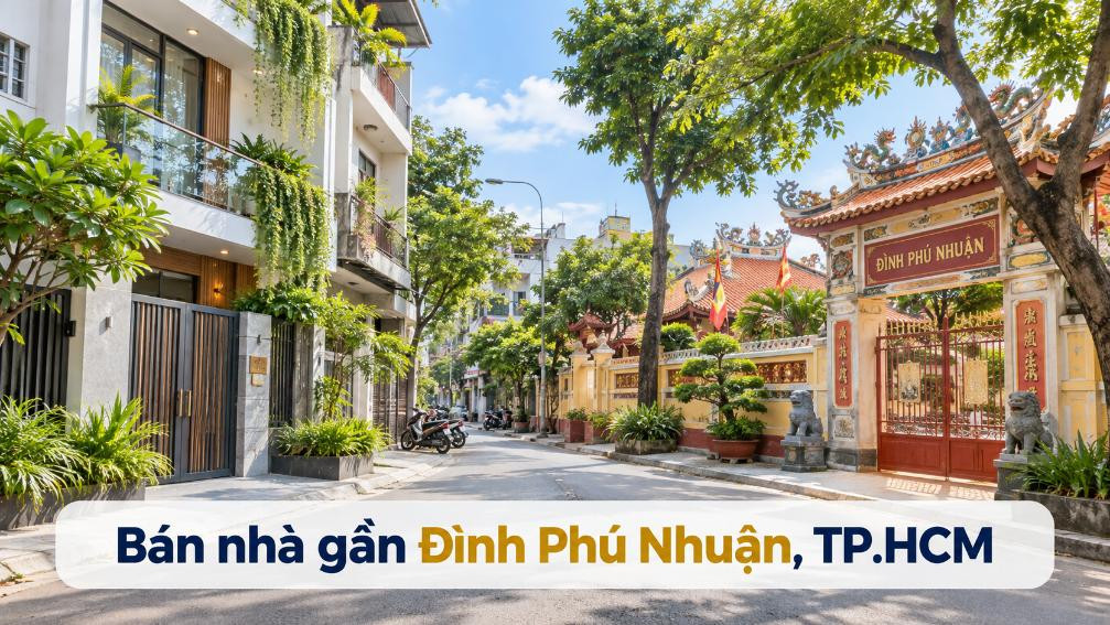 Bán nhà gần Đình Phú Nhuận, khu dân cư lâu đời