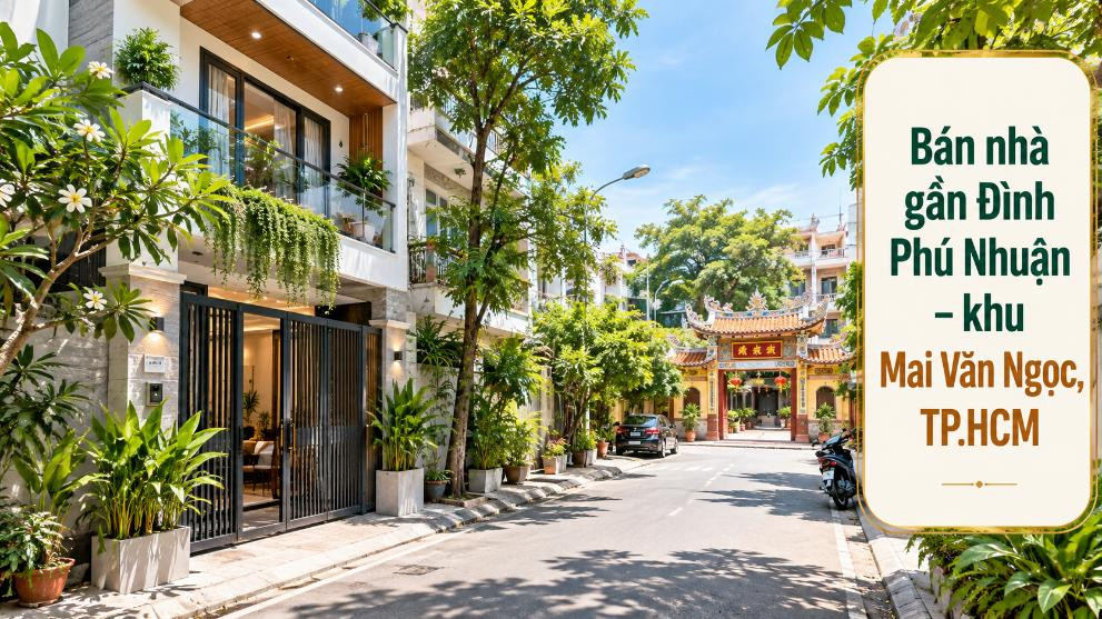 Bán nhà gần Đình Phú Nhuận – khu Mai Văn Ngọc