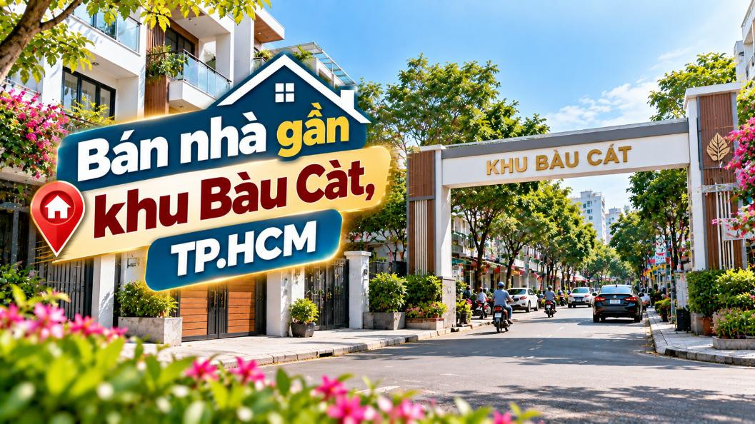 Bán nhà gần khu Bàu Cát, thuận tiện kết nối Tân Bình