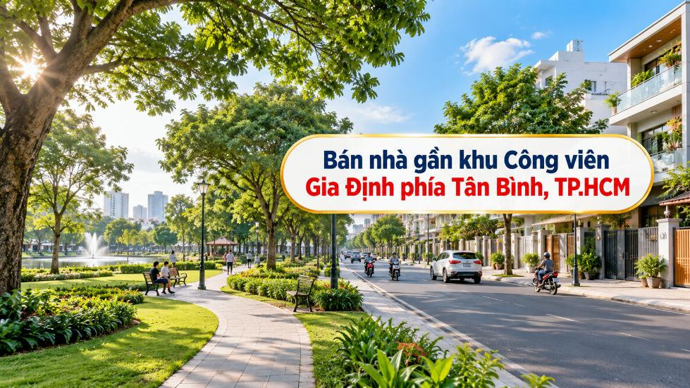Bán nhà gần khu Công viên Gia Định phía Tân Bình