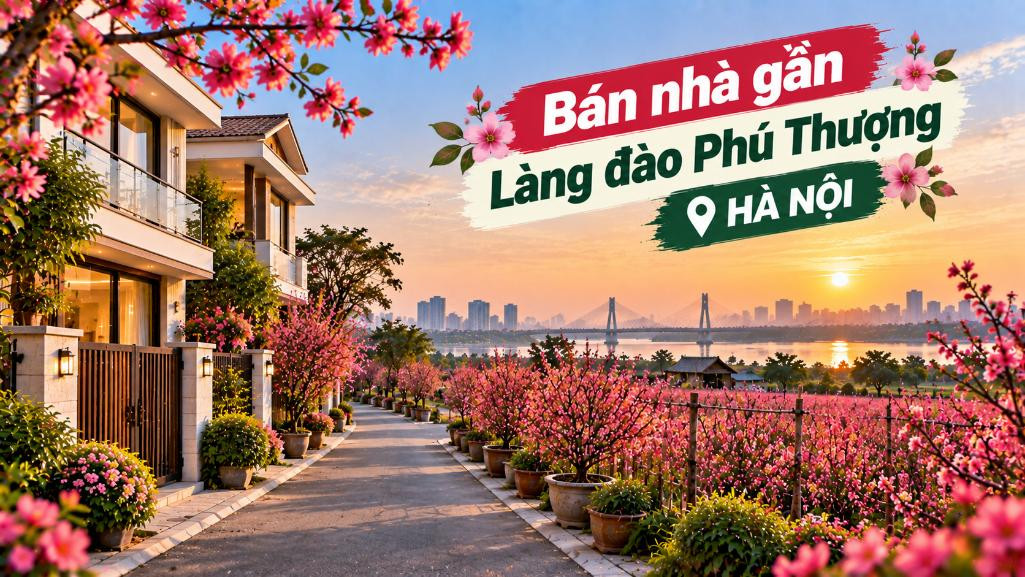 Bán nhà gần Làng đào Phú Thượng, Tây Hồ, vị trí thuận tiện
