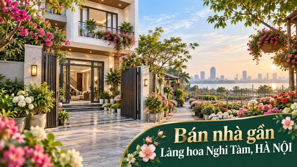 Bán nhà gần Làng hoa Nghi Tàm, Tây Hồ, thuận tiện an cư