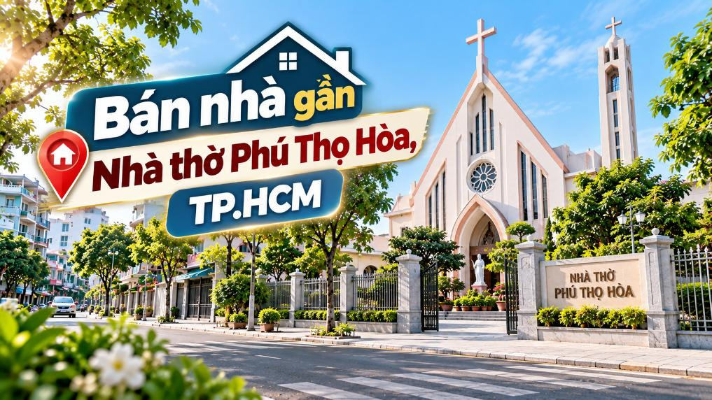 Bán nhà gần Nhà thờ Phú Thọ Hòa, khu dân cư ổn định