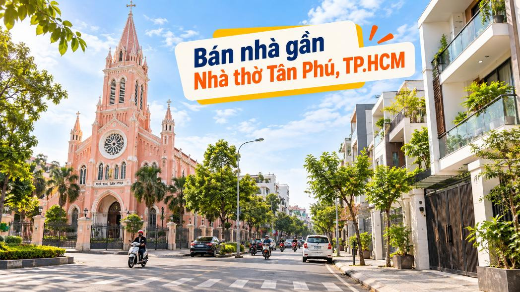 Bán nhà gần Nhà thờ Tân Phú, khu dân cư thuận tiện