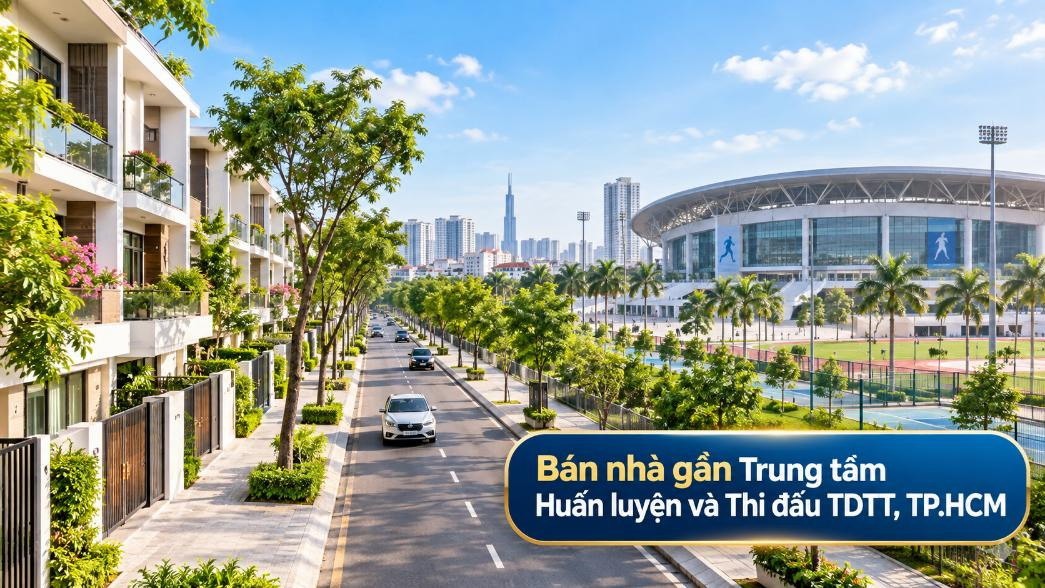 Bán nhà gần Trung tâm Huấn luyện và Thi đấu TDTT TP.HCM
