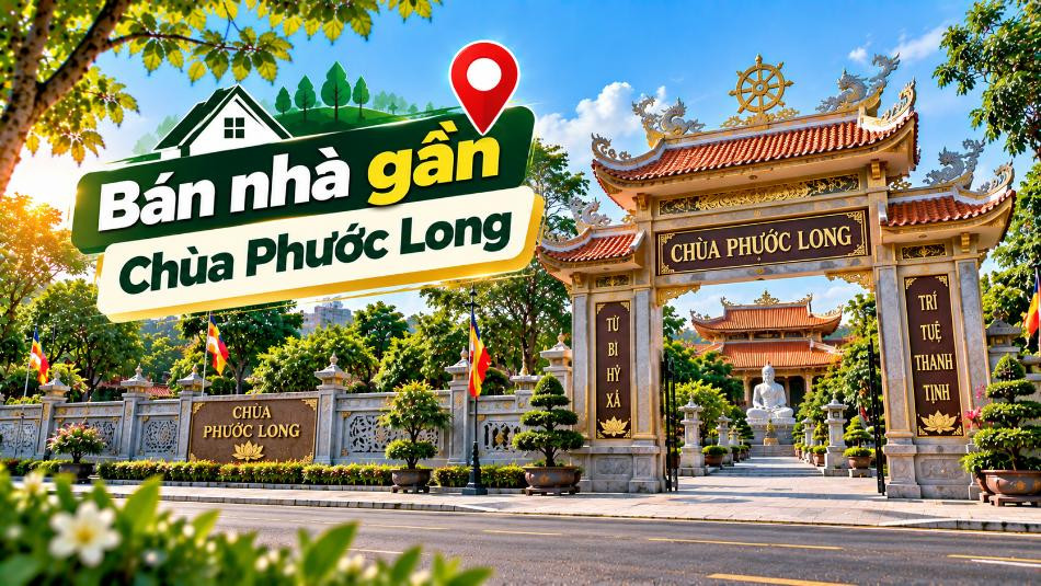 Bán nhà Long Phước thuận tiện đi Chùa Phước Long