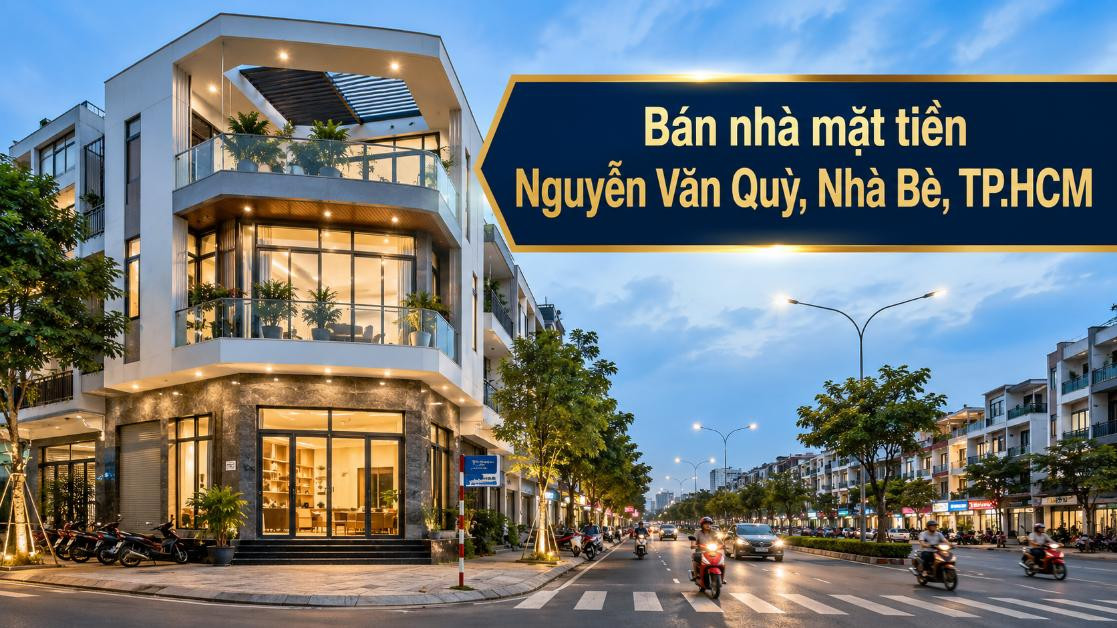 Bán nhà mặt tiền Nguyễn Văn Quỳ, Nhà Bè, thuận tiện kinh doanh