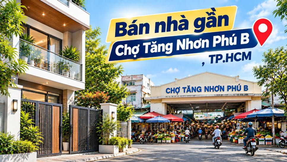 Bán nhà Phước Long thuận tiện đi Chợ Tăng Nhơn Phú B