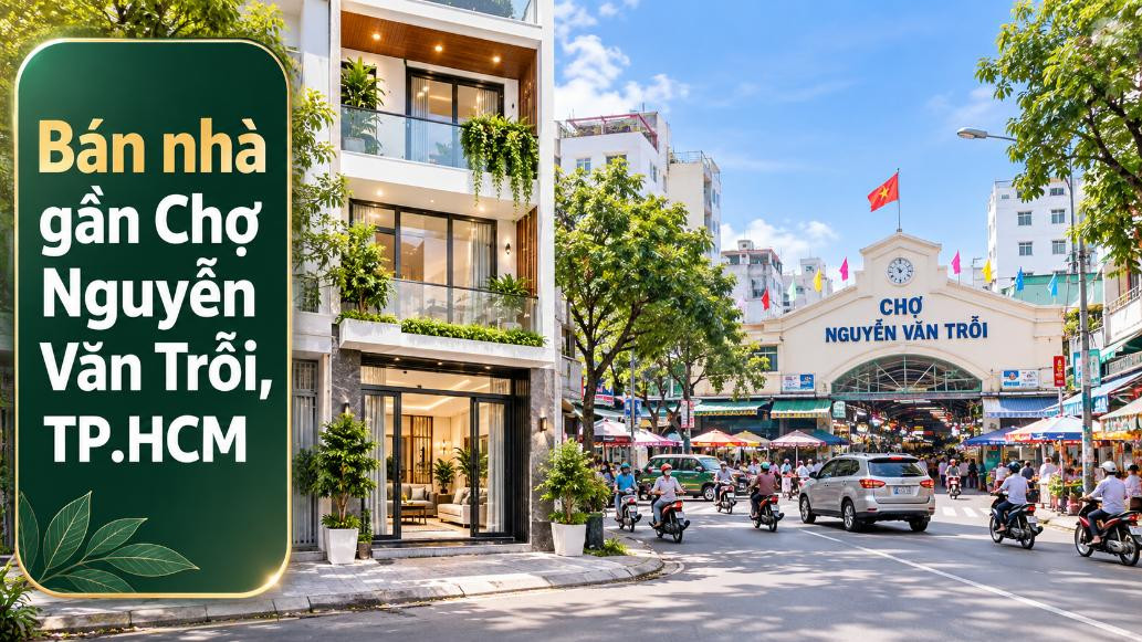 Bán nhà Tân Hòa thuận tiện đi Chợ Nguyễn Văn Trỗi