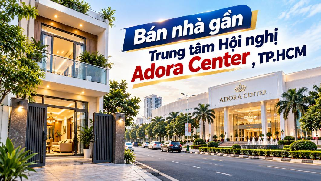 Bán nhà Tân Sơn thuận tiện đi Adora Center