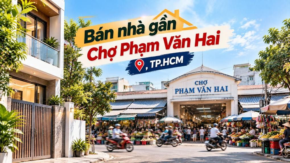 Bán nhà Tân Sơn thuận tiện đi Chợ Phạm Văn Hai