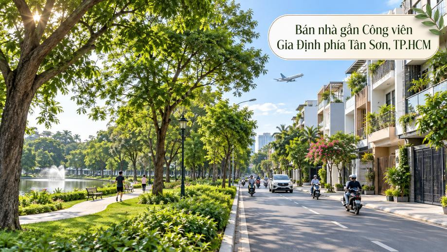 Bán nhà Tân Sơn thuận tiện đi Công viên Gia Định