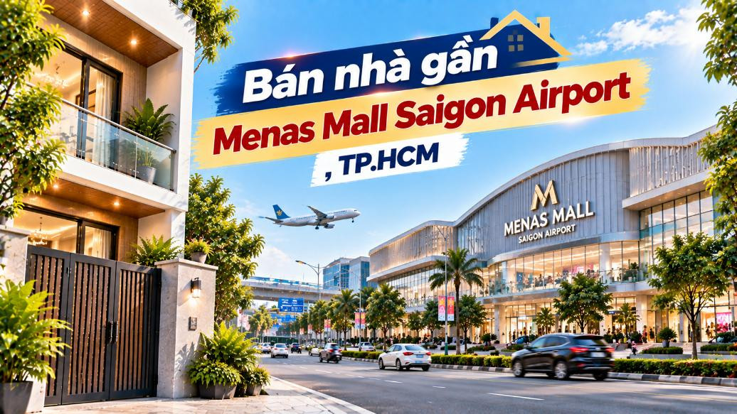 Bán nhà Tân Sơn thuận tiện đi Menas Mall Saigon Airport