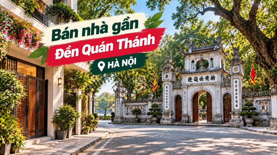 Bán nhà Tây Hồ thuận tiện đi Đền Quán Thánh, gần trung tâm