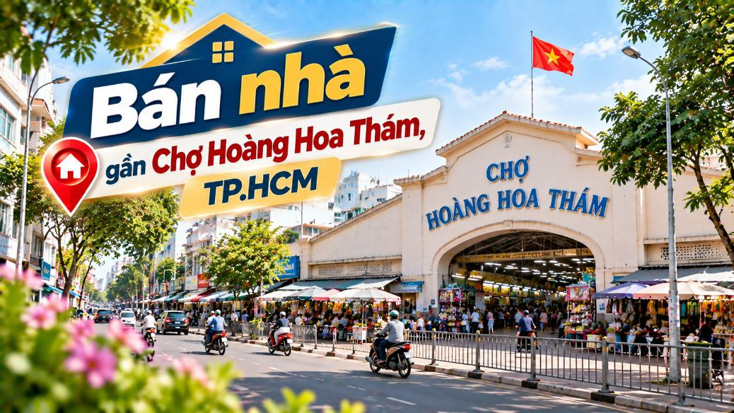 Bán nhà Tây Thạnh thuận tiện đi Chợ Hoàng Hoa Thám