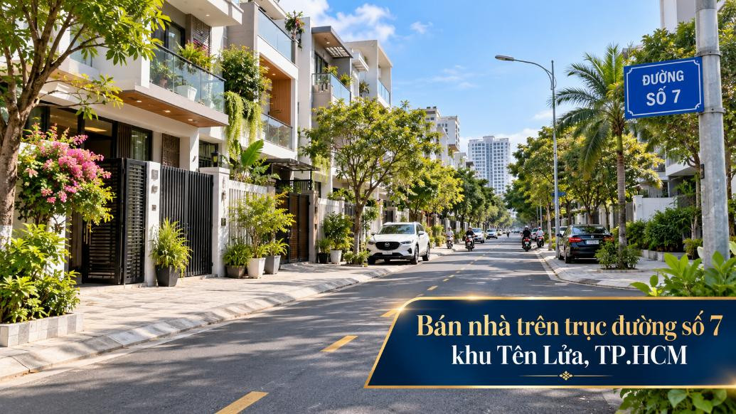 Bán nhà trên trục đường số 7 khu Tên Lửa, thuận tiện kinh doanh